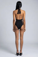 Caged Halter One Piece Swimsuit