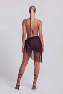 Fringe Hem Sarong Cover Up