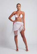 Fringe Hem Sarong Cover Up