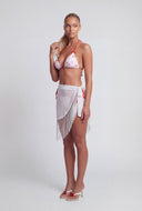 Fringe Hem Sarong Cover Up