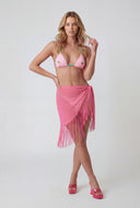Fringe Hem Sarong Cover Up