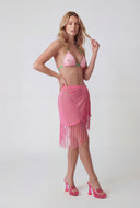 Fringe Hem Sarong Cover Up