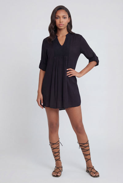 Crochet Insert Pullover Swim Cover Up