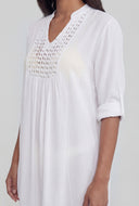 Crochet Insert Pullover Swim Cover Up
