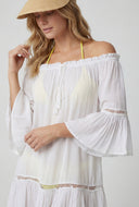 Off The Shoulder Dress Swim Cover-Up