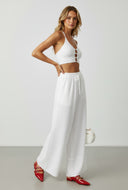 Adaline Ribbed Keyhole Crop Top