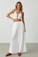Adaline Ribbed Keyhole Crop Top