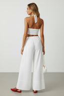 Adaline Ribbed Keyhole Crop Top