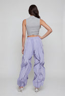 Ribbed Cutout Mock Neck Crop Top