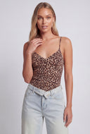 Leopard Spaghetti Strap Cami