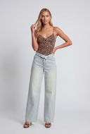Leopard Spaghetti Strap Cami