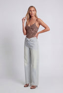 Leopard Spaghetti Strap Cami