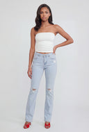 Annalise Ruched Crop Tube Top