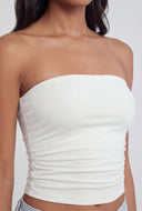 Annalise Ruched Crop Tube Top