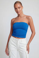 Annalise Ruched Crop Tube Top