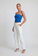 Annalise Ruched Crop Tube Top