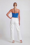 Annalise Ruched Crop Tube Top