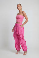 Annalise Ruched Crop Tube Top