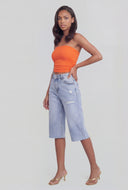 Annalise Ruched Crop Tube Top