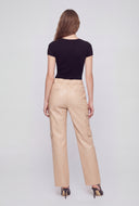 Seamless Textured Crew Neck T-Shirt