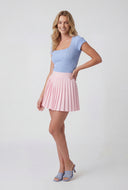 Jazlyn Ribbed Square Neck Crop Top
