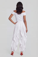 Slit Off The Shoulder Crop Top