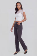 Kiara Lace Cropped Cap Sleeve Top