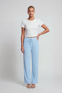 Ditsy Floral Ribbed Crop Top
