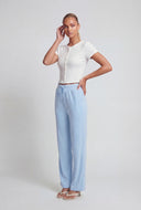 Ditsy Floral Ribbed Crop Top