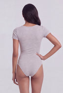 Zendaya Scoop Neck Curve Hugging Bodysuit