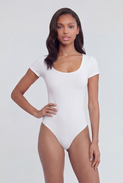 Zendaya Scoop Neck Curve Hugging Bodysuit