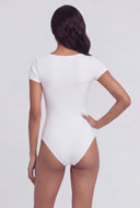 Zendaya Scoop Neck Curve Hugging Bodysuit
