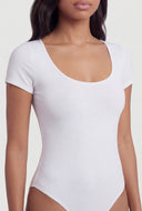 Zendaya Scoop Neck Curve Hugging Bodysuit