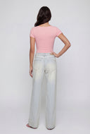 Zendaya Scoop Neck Curve Hugging Bodysuit