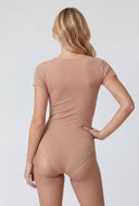 Zaniyah Double Layered Short Sleeve Bodysuit