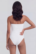 Strapless Ribbed Tube Bodysuit