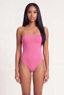 Strapless Ribbed Tube Bodysuit