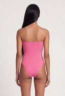 Strapless Ribbed Tube Bodysuit