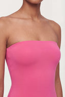 Strapless Ribbed Tube Bodysuit