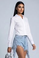 Long Sleeve Button Front Shirt