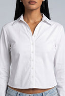Long Sleeve Button Front Shirt