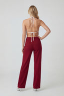 Glam Metallic Mesh Halter Top