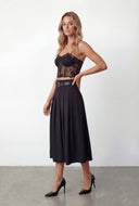 Floral Mesh Bustier Top