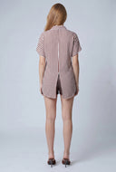 Striped Tie Front Shirt