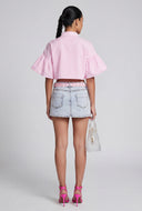 Lakelyn Bubble Sleeve Striped Shirt