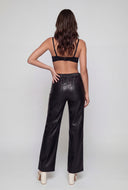 Laurel Layered Faux Pearl Crop Bustier Top