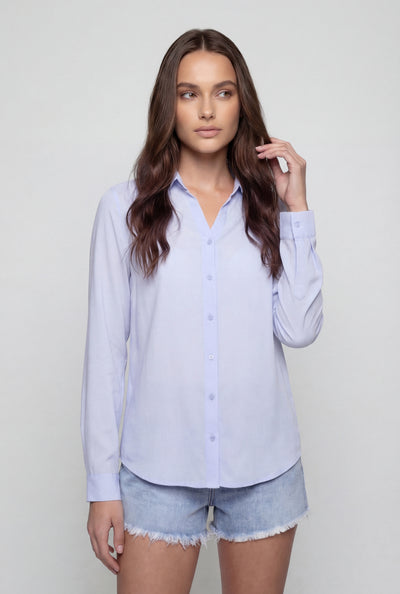 Lorelei Crepe Button-Front Shirt