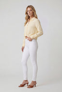 Twist Hem Crop Shirt