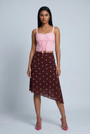 Lace Trim Bustier Crop Top