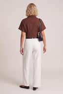 Quincy Crop Button Front Shirt
